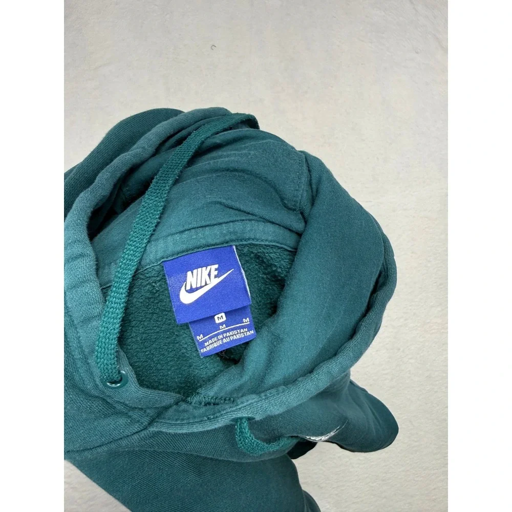 Nike Sportswear Club Fleece Hoodie Mens Medium Teal Green Pullover BV2654-301